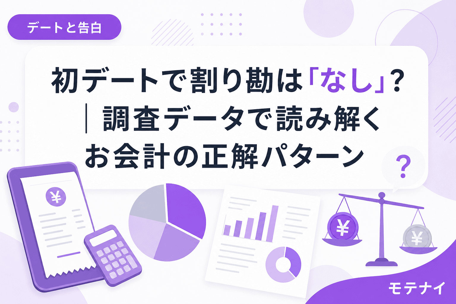 初デートで割り勘は「なし」?|調査データで読み解くお会計の正解パターン