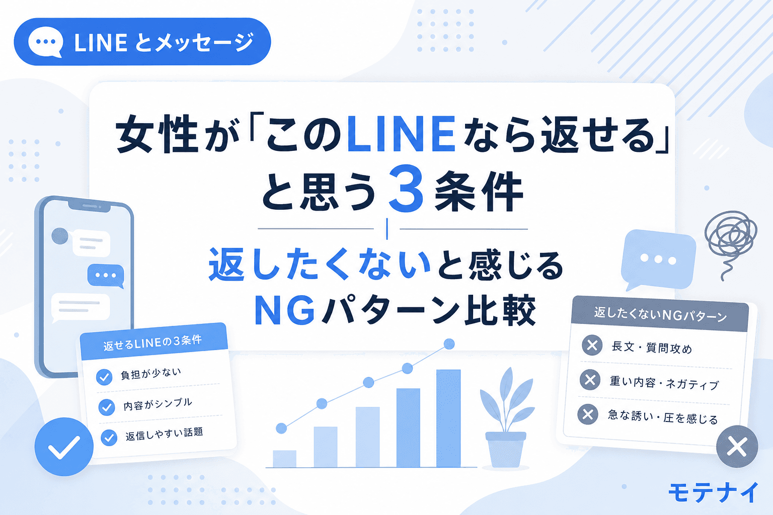 女性が「このLINEなら返せる」と思う3条件|返したくないと感じるNGパターン比較
