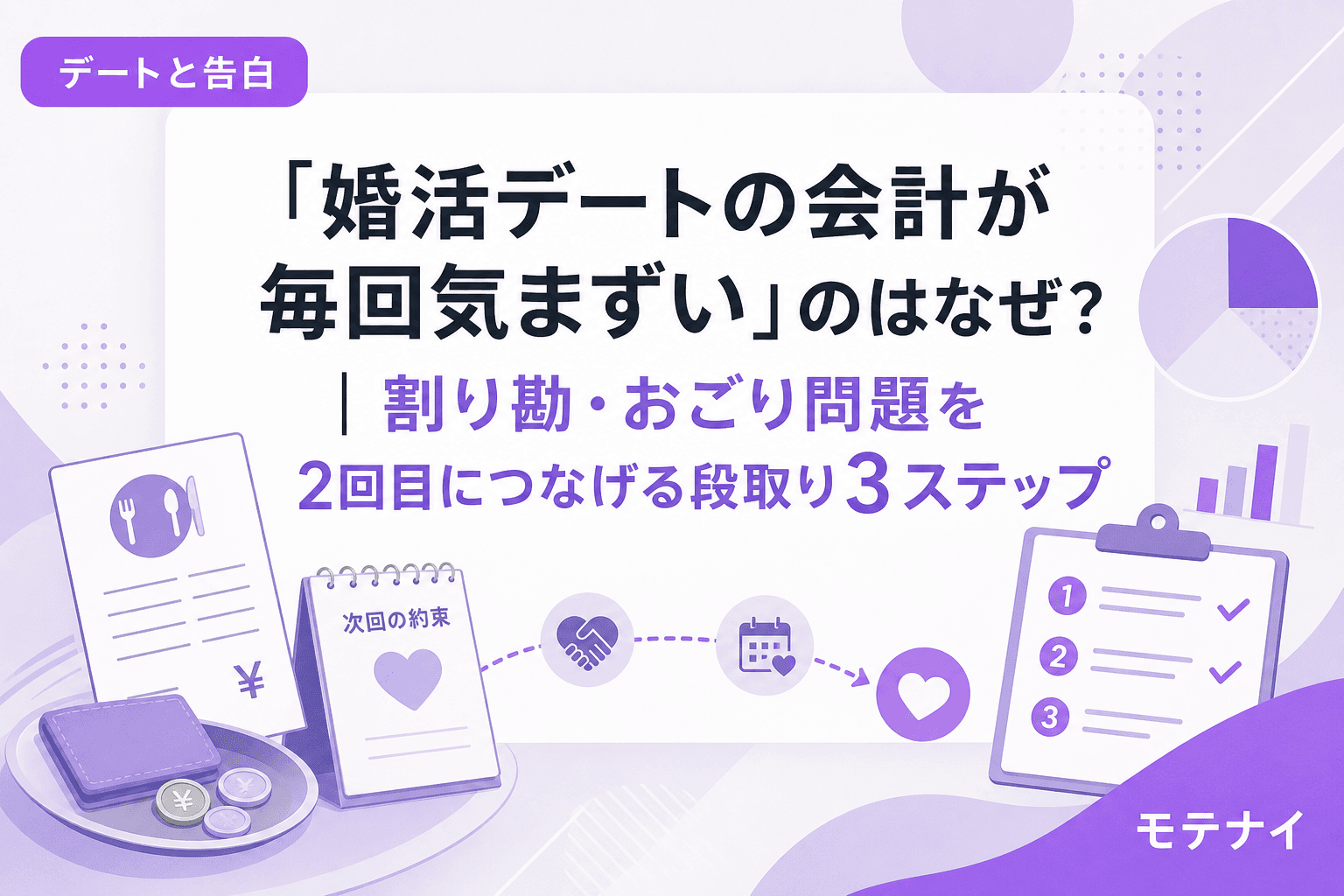 「婚活デートの会計が毎回気まずい」のはなぜ?|割り勘・おごり問題を2回目につなげる段取り3ステップ